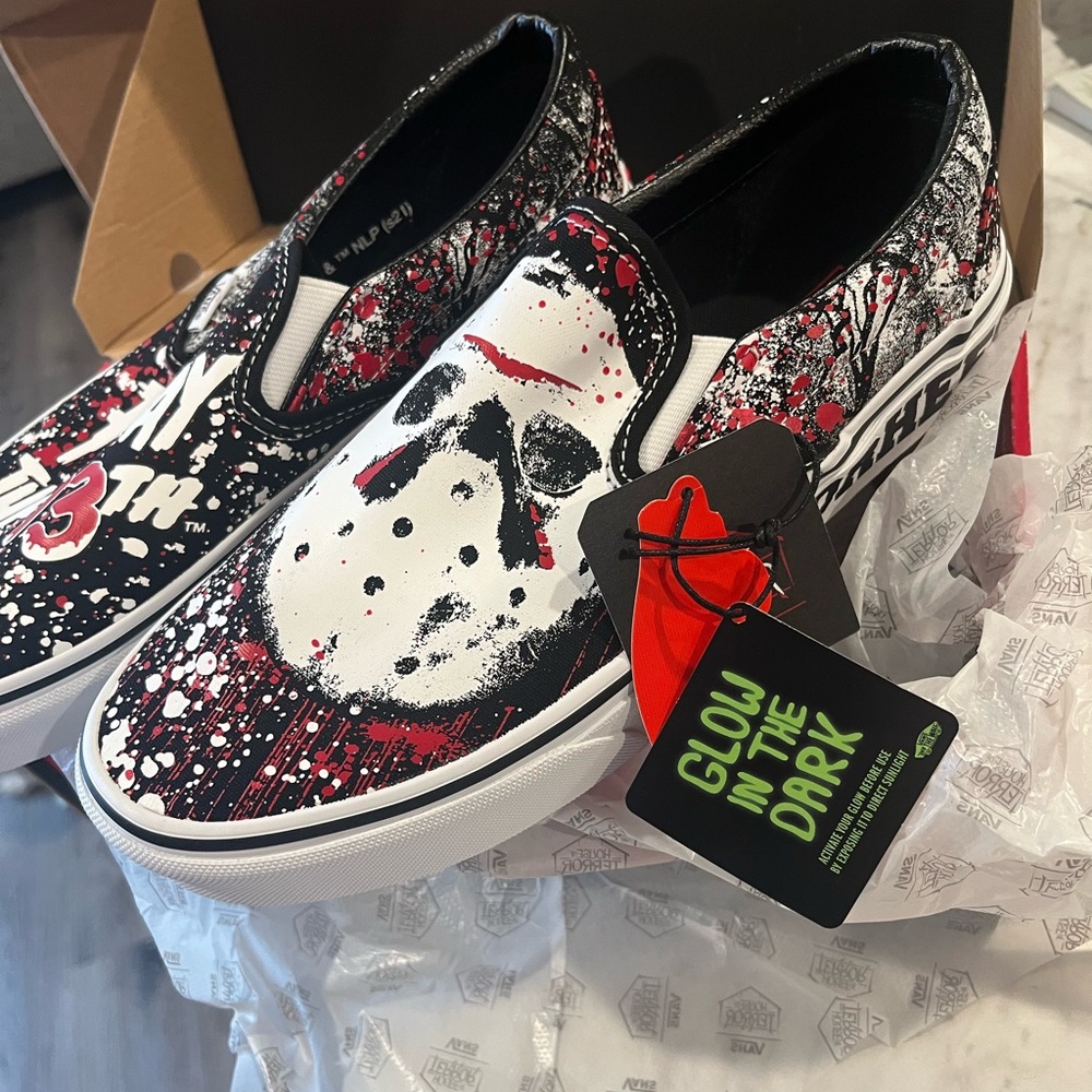 LIMITED EDITION Vans X Friday the 13th collab shoes
